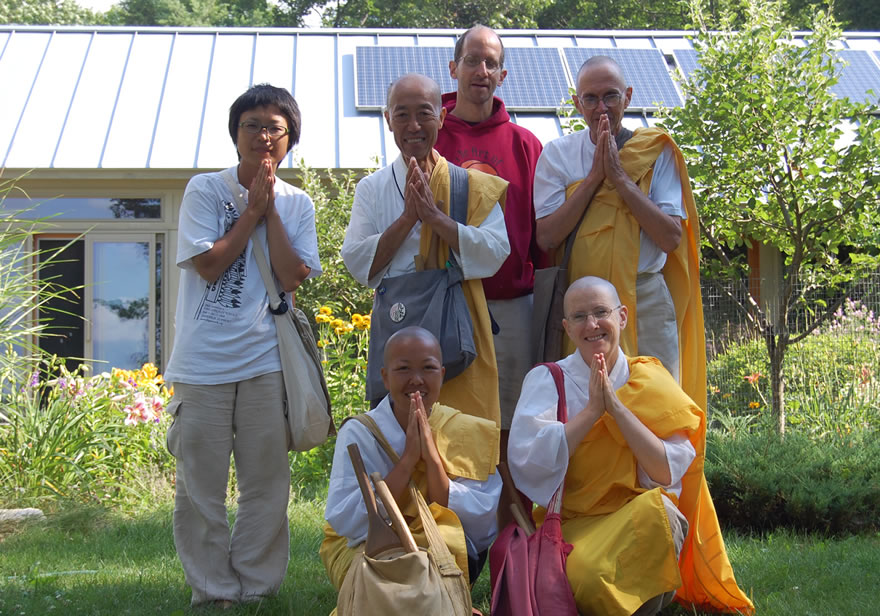 Some of the Leverett Buddhist monks