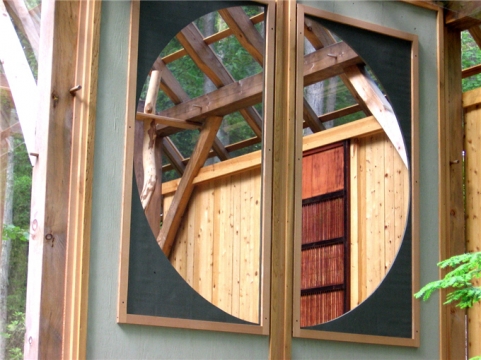 Tea House round window